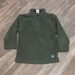Gymboree size 3 years green pullover fleece